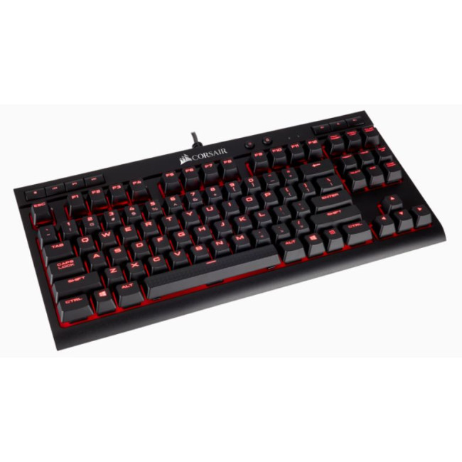 Gaming Keyboard Corsair K63 CHERRY MX Red Color:black