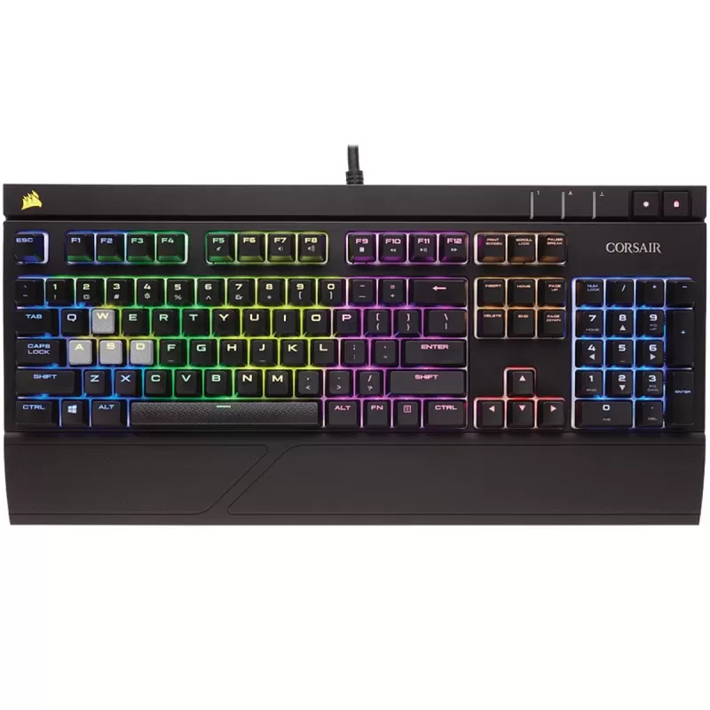 Gaming Keyboard Corsair STRAFE RGB CHERRY MX Silent Color:black
