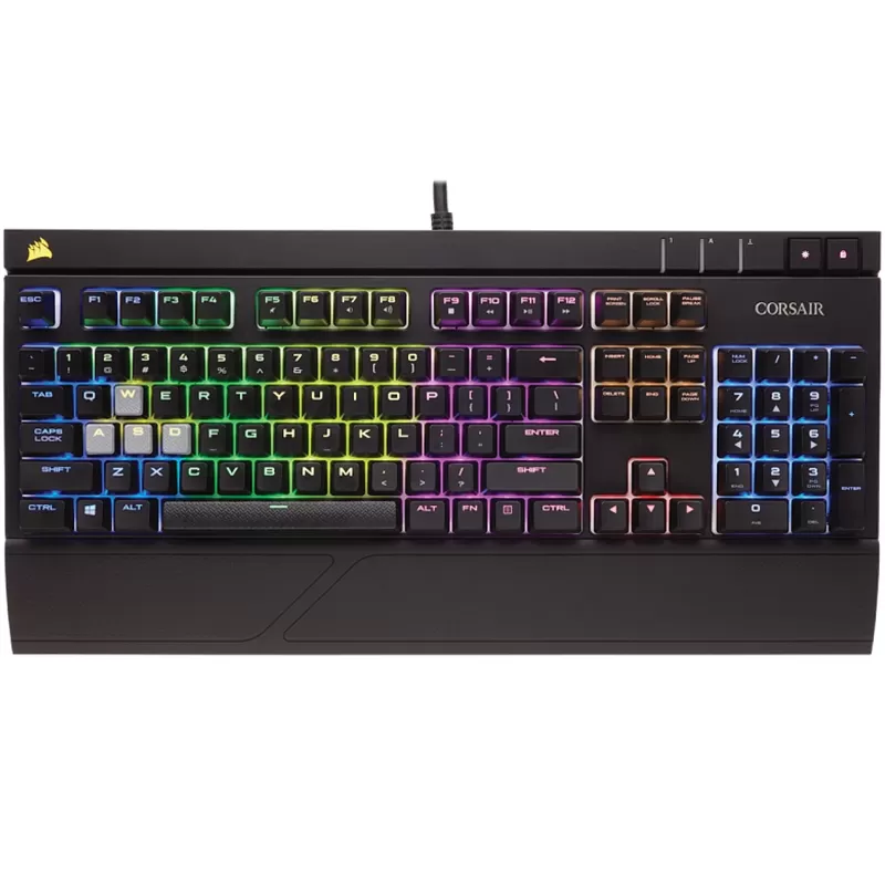 Gaming Keyboard Corsair STRAFE RGB CHERRY MX Silent Color:black
