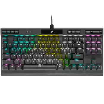 מקלדת גיימינג Corsair K70 RGB TKL CHAMPION SERIES Mechanical - CHERRY MX Red צבע שחור