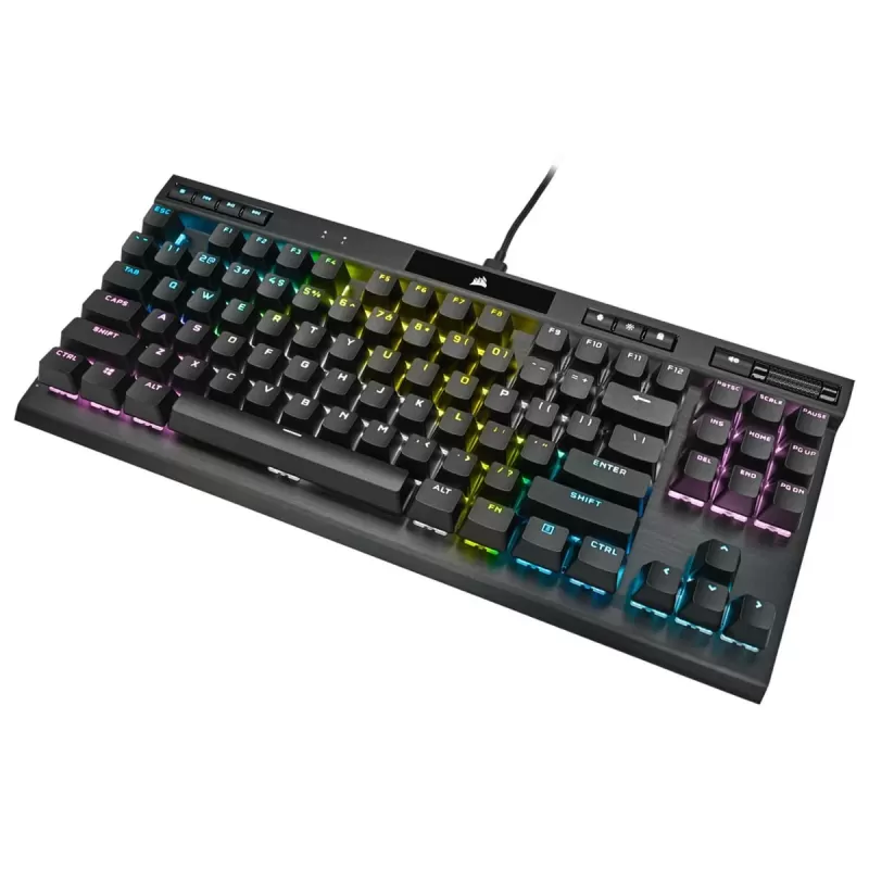 מקלדת גיימינג Corsair K70 RGB TKL CHAMPION SERIES Mechanical - CHERRY MX Red צבע שחור מקלדת גיימינג Corsair K70 RGB TKL CHAMPION SERIES Mechanical - CHERRY MX Red צבע שחור