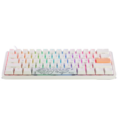 Mechanical gaming keyboard Ducky One 3 Mini Cherry Red Switch Color:white Mechanical gaming keyboard Ducky One 3 Mini Cherry Red Switch Color:white
