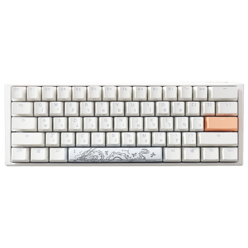 Mechanical gaming keyboard Ducky One 3 Mini Cherry Red Switch Color:white