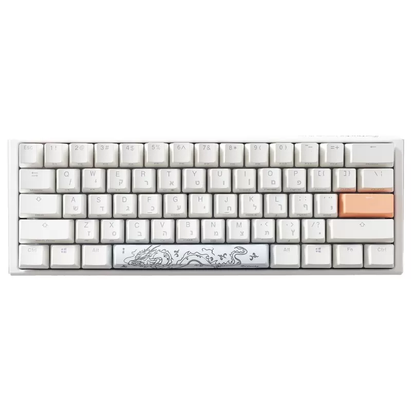 Mechanical gaming keyboard Ducky One 3 Mini Cherry Red Switch Color:white