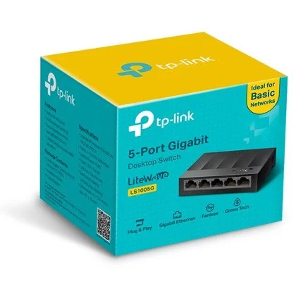 מתג TP-Link LS1005G 5-Port Gigabit Desktop Switch TL-LS1005G