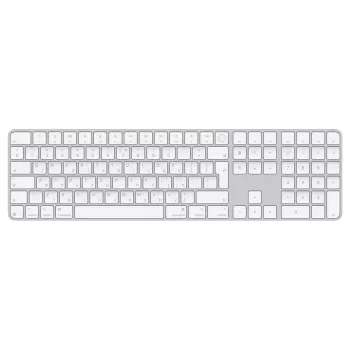 Wireless Keyboards Apple Magic Keyboard with Touch ID and Numeric Keypad (USB-C) Color:white