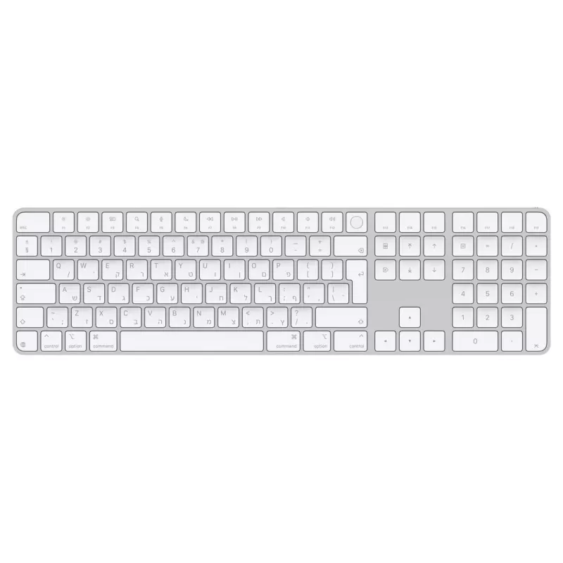 Wireless Keyboards Apple Magic Keyboard with Touch ID and Numeric Keypad (USB-C) Color:white