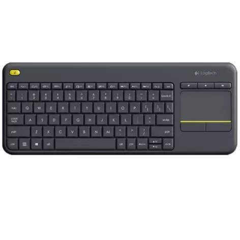 מקלדת אלחוטית Logitech WirelessTouch K400 Plus שחור מקלדת אלחוטית Logitech WirelessTouch K400 Plus שחור