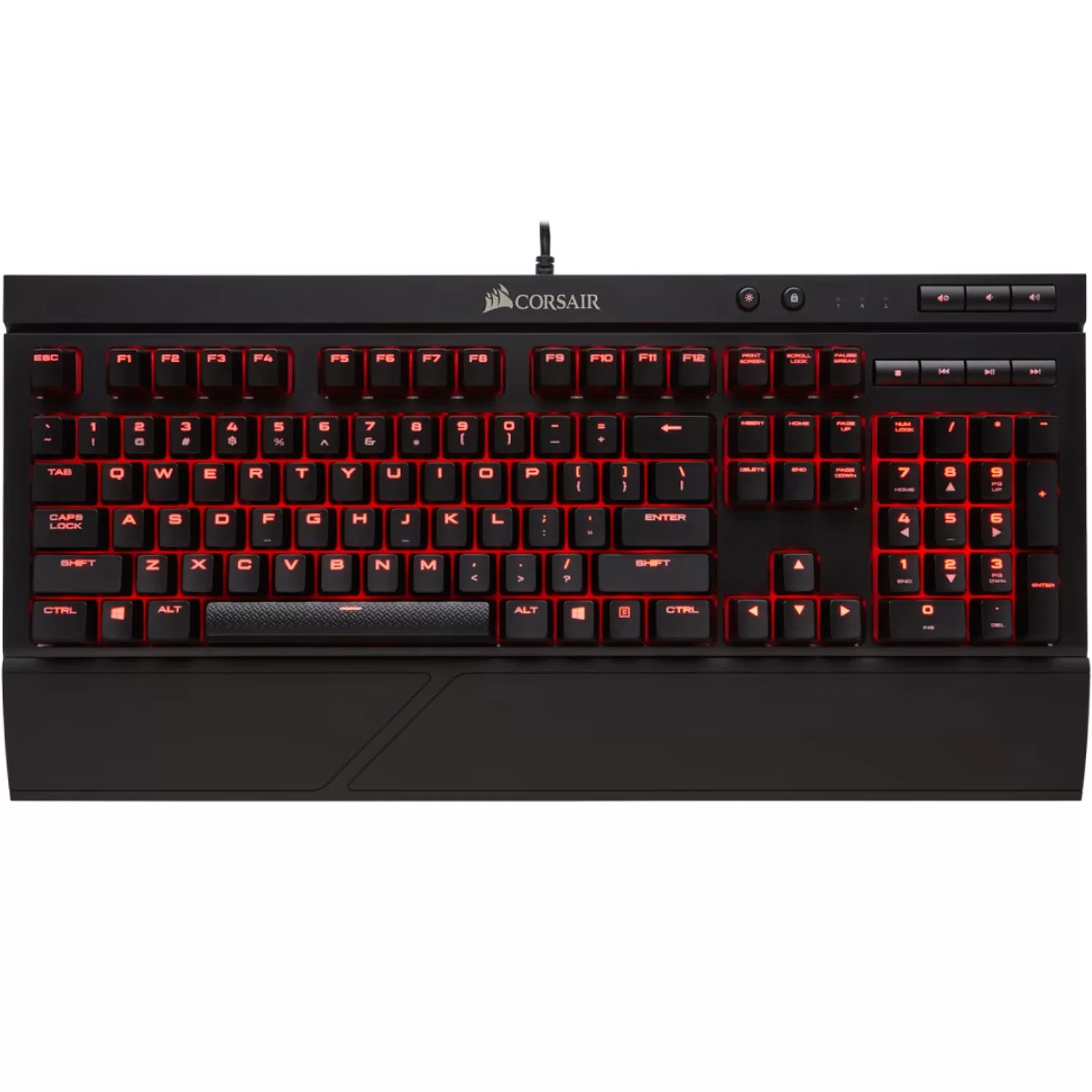 Gaming Keyboard Corsair K68 Mechanical CHERRY MX Red Color:red, black