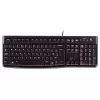 מקלדת חוטית Logitech K120 רוסית צבע שחור