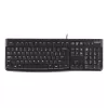 מקלדת חוטית Logitech K120 רוסית צבע שחור