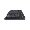 מקלדת חוטית Logitech K120 רוסית צבע שחור