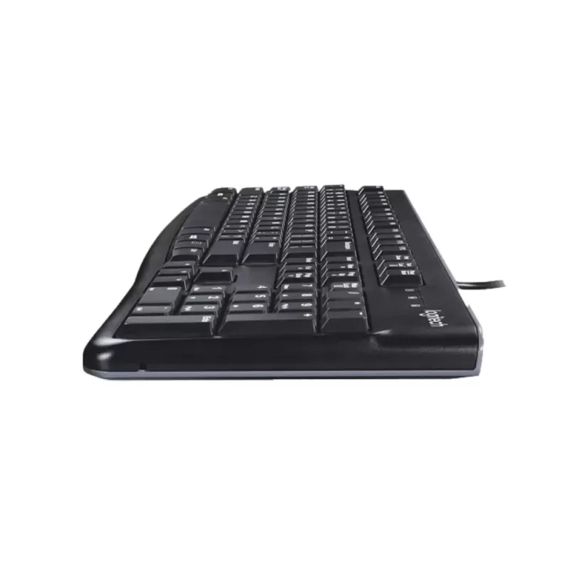 מקלדת חוטית Logitech K120 רוסית צבע שחור