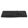 מקלדת חוטית Logitech K120 רוסית צבע שחור