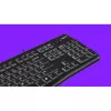 מקלדת חוטית Logitech K120 רוסית צבע שחור