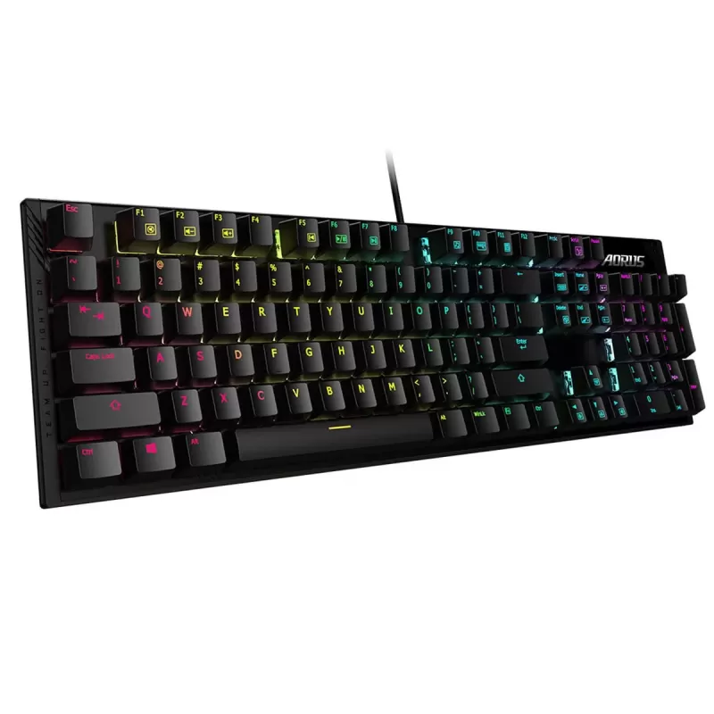 מקלדת גיימינג Gigabyte AORUS K1 Cherry MX Mechanical Gaming Switch צבע שחור