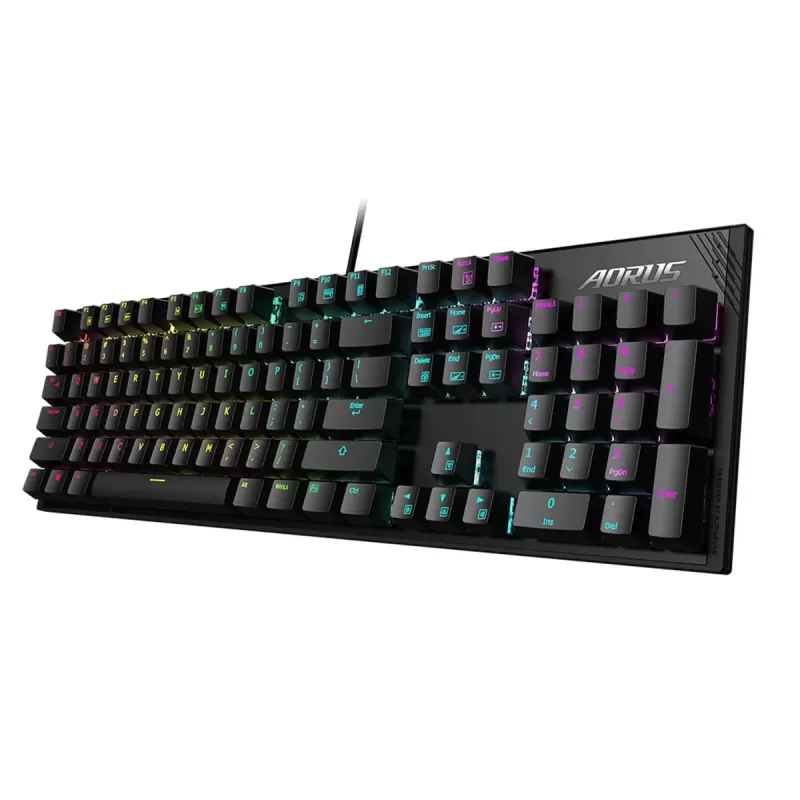 מקלדת גיימינג Gigabyte AORUS K1 Cherry MX Mechanical Gaming Switch צבע שחור