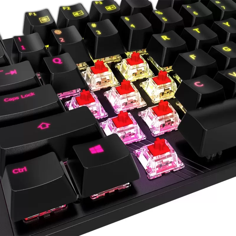 מקלדת גיימינג Gigabyte AORUS K1 Cherry MX Mechanical Gaming Switch צבע שחור