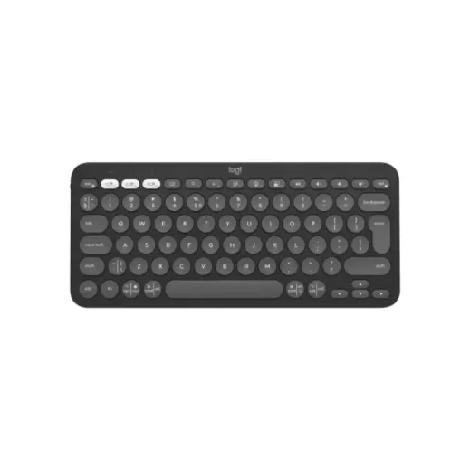 מקלדת אלחוטית Bluetooth Logitech Pebble Keys 2 K380s גרפיט טונאלי