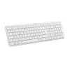מקלדת אלחוטית Logitech K950 SLIM Off-white צבע לבן