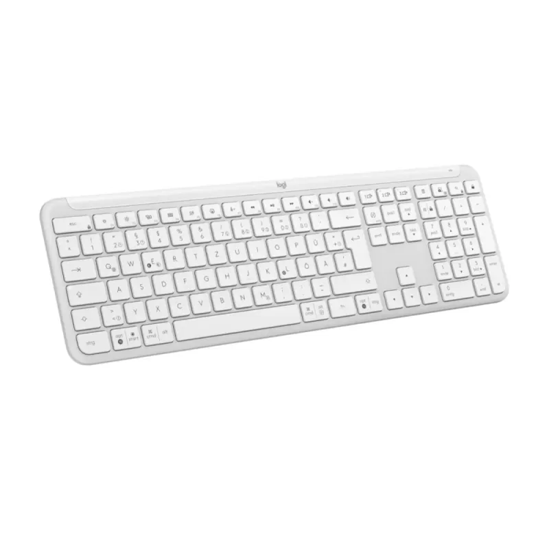 מקלדת אלחוטית Logitech K950 SLIM Off-white צבע לבן