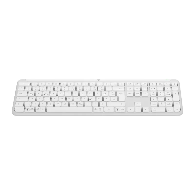 מקלדת אלחוטית Logitech K950 SLIM Off-white צבע לבן