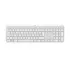 מקלדת אלחוטית Logitech K950 SLIM Off-white צבע לבן