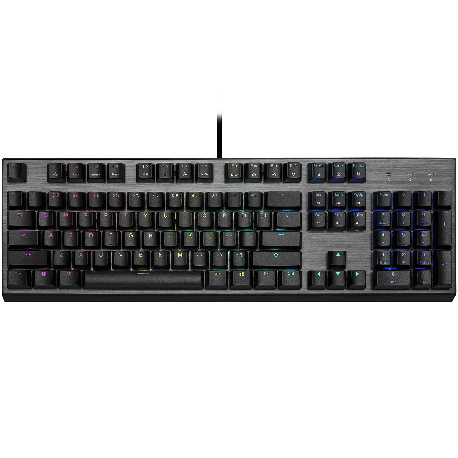 Gaming Keyboard Cooler Master CK350 Blue Switch Color:gray, black