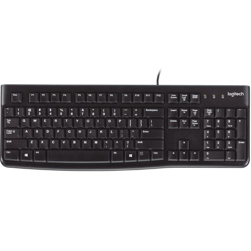 Проводная Клавиатура Logitech K120 Цвет:черный