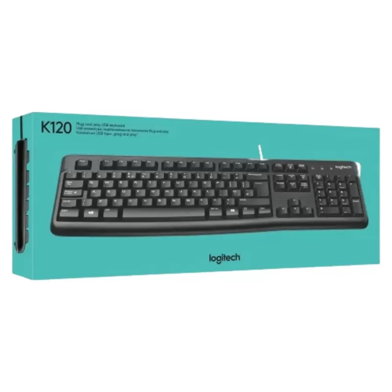 Проводная Клавиатура Logitech K120 Цвет:чёрный Проводная Клавиатура Logitech K120 Цвет:чёрный