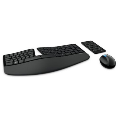 סט מקלדת ועכבר אלחוטי Microsoft Sculpt Ergonomic Desktop צבע שחור סט מקלדת ועכבר אלחוטי Microsoft Sculpt Ergonomic Desktop צבע שחור