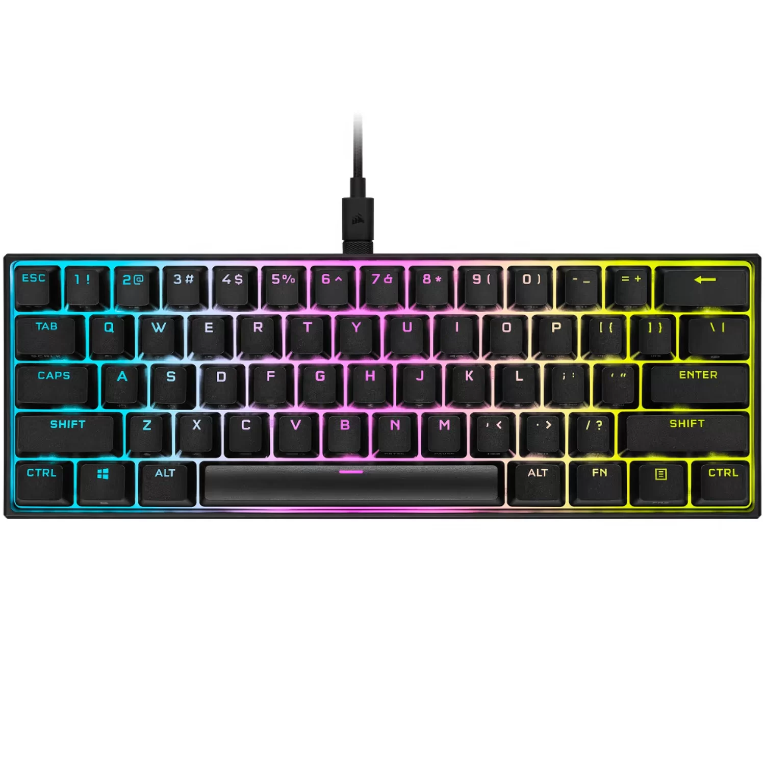 Gaming Keyboard Corsair K65 RGB MINI 60% CHERRY MX Red black