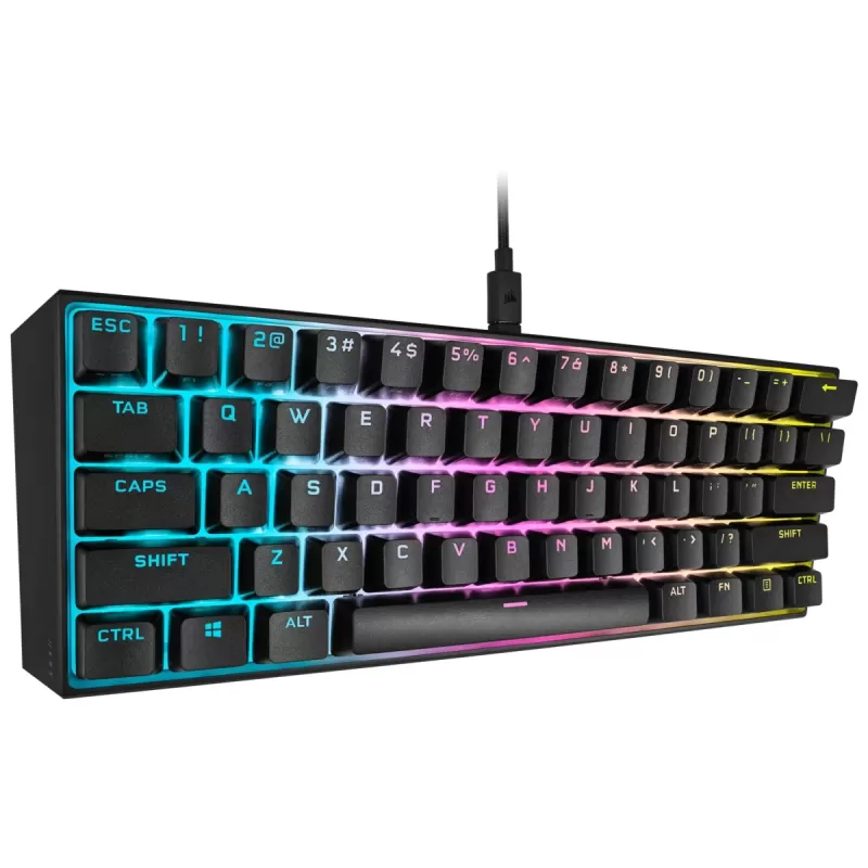 Gaming Keyboard Corsair K65 RGB MINI 60% CHERRY MX Red black