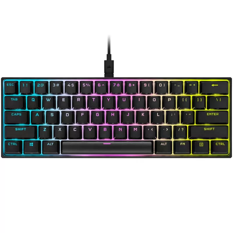 Gaming Keyboard Corsair K65 RGB MINI 60% CHERRY MX Red black