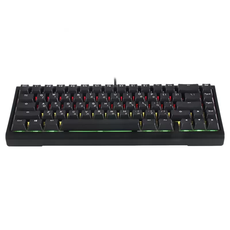 מקלדת מכאנית Ducky ProjectD Tinker 65 Cherry Silver Switch צבע שחור