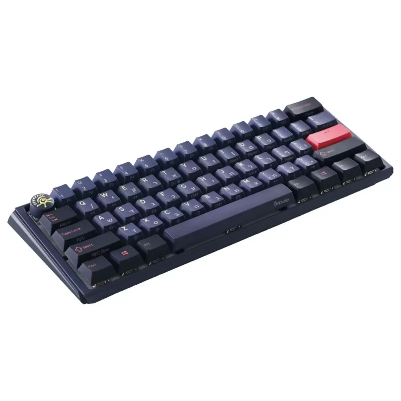 מקלדת מכאנית Ducky One 3 Mini Cosmic Cherry Brown Switch צבע כחול