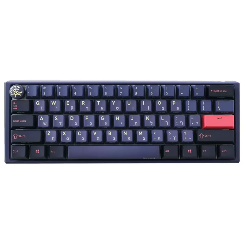 מקלדת מכאנית Ducky One 3 Mini Cosmic Cherry Brown Switch צבע כחול
