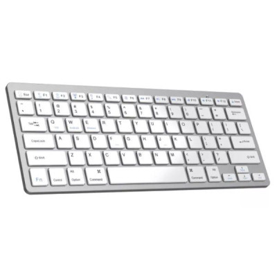 מקלדת אלחוטית Bluetooth Gold Touch Bluetooth Keyboard צבע לבן מקלדת אלחוטית Bluetooth Gold Touch Bluetooth Keyboard צבע לבן