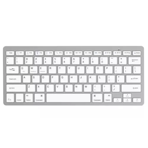 מקלדת אלחוטית Bluetooth Gold Touch Bluetooth Keyboard צבע לבן