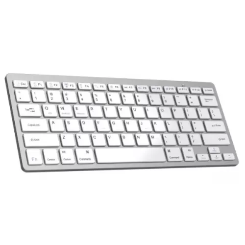 מקלדת אלחוטית Bluetooth Gold Touch Bluetooth Keyboard צבע לבן
