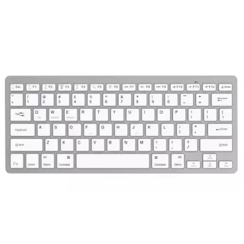 Беспроводная Bluetooth Клавиатура Gold Touch Bluetooth Keyboard Цвет:белый