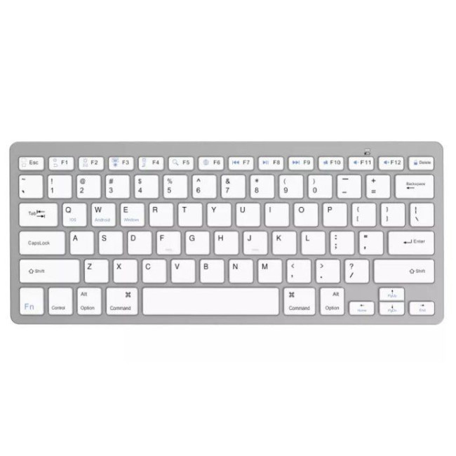 Bluetooth Wireless Keyboard Gold Touch Bluetooth Keyboard Color:white