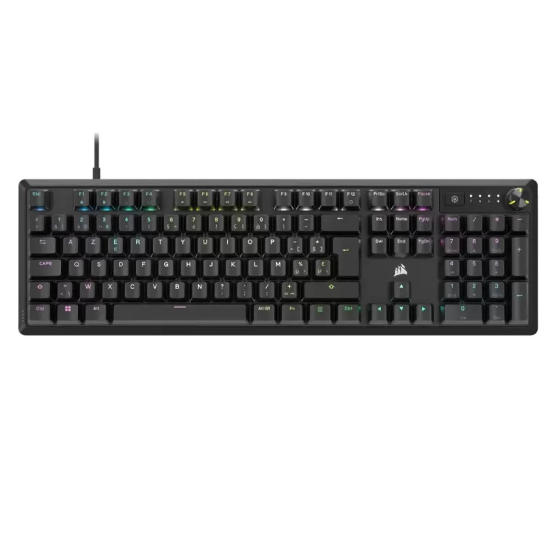 מקלדת גיימינג מכאנית Corsair K70 CORE RGB צבע שחור