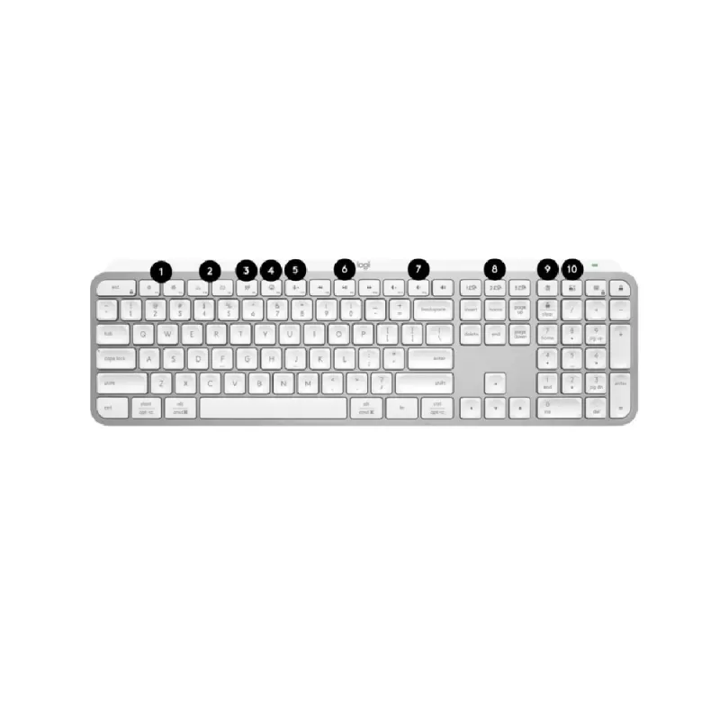 Беспроводная Клавиатура Logitech MX Keys S - white