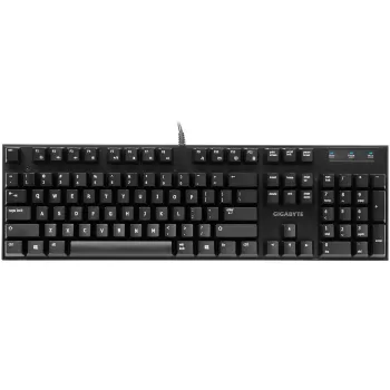 מקלדת גיימינג Gigabyte FORCE K81 BLUE SWITCH צבע שחור