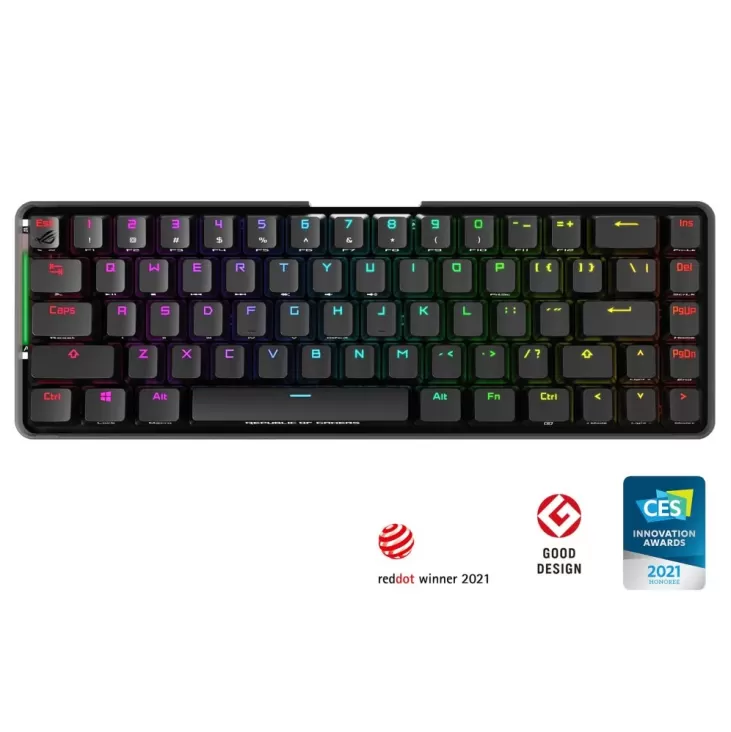 Wireless Gaming Keyboard Asus ROG Falchion Cherry MX RGB Red Switch Color:black