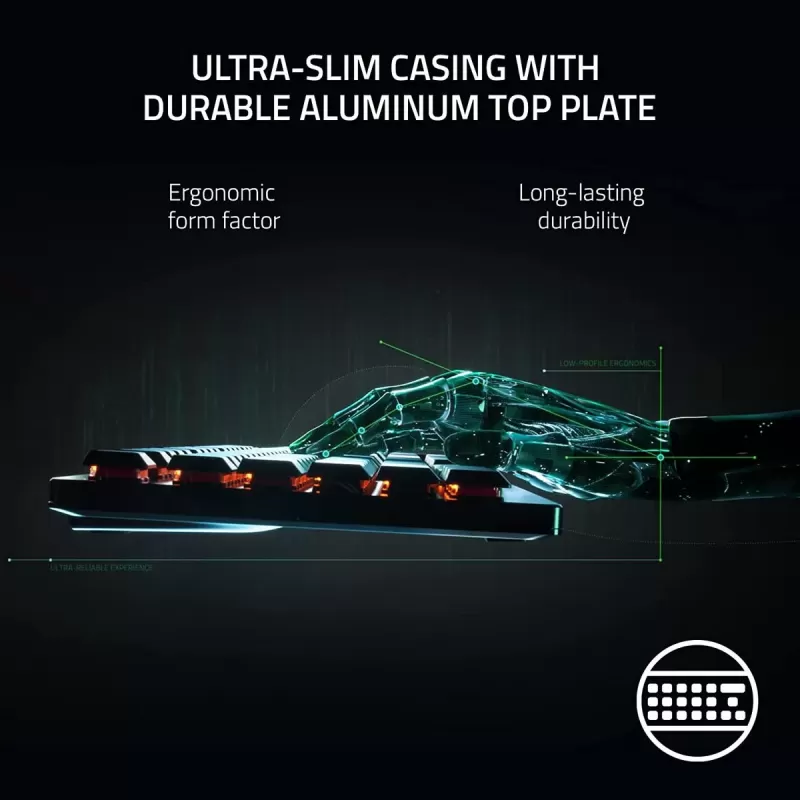 Wireless Gaming Keyboard RAZER DeathStalker V2 Pro - Linear Optical Switch- black Wireless Gaming Keyboard RAZER DeathStalker V2 Pro - Linear Optical Switch- black