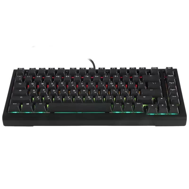 מקלדת מכאנית Ducky ProjectD Tinker 75 Cherry Brown Switch צבע שחור