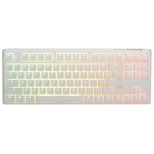 Mechanical gaming keyboard Ducky One 3 RGB TKL Cherry Red Switch Color:white