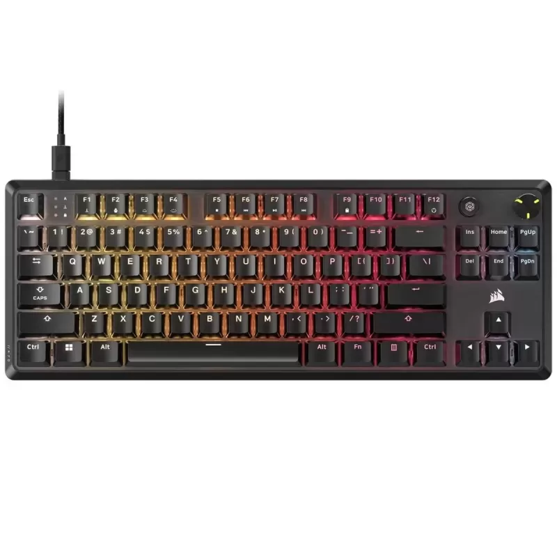 מקלדת גיימינג מכאנית Corsair K70 CORE TKL RGB צבע שחור